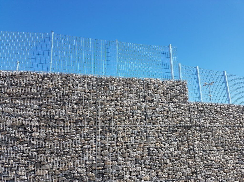 Muro de contención de gaviones