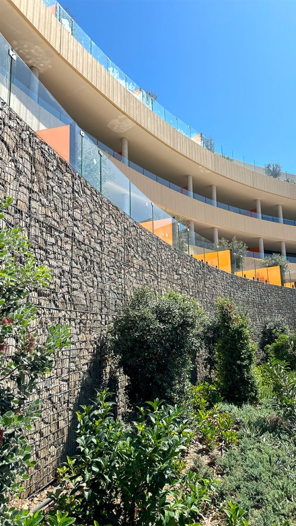 Jardinera de gavión